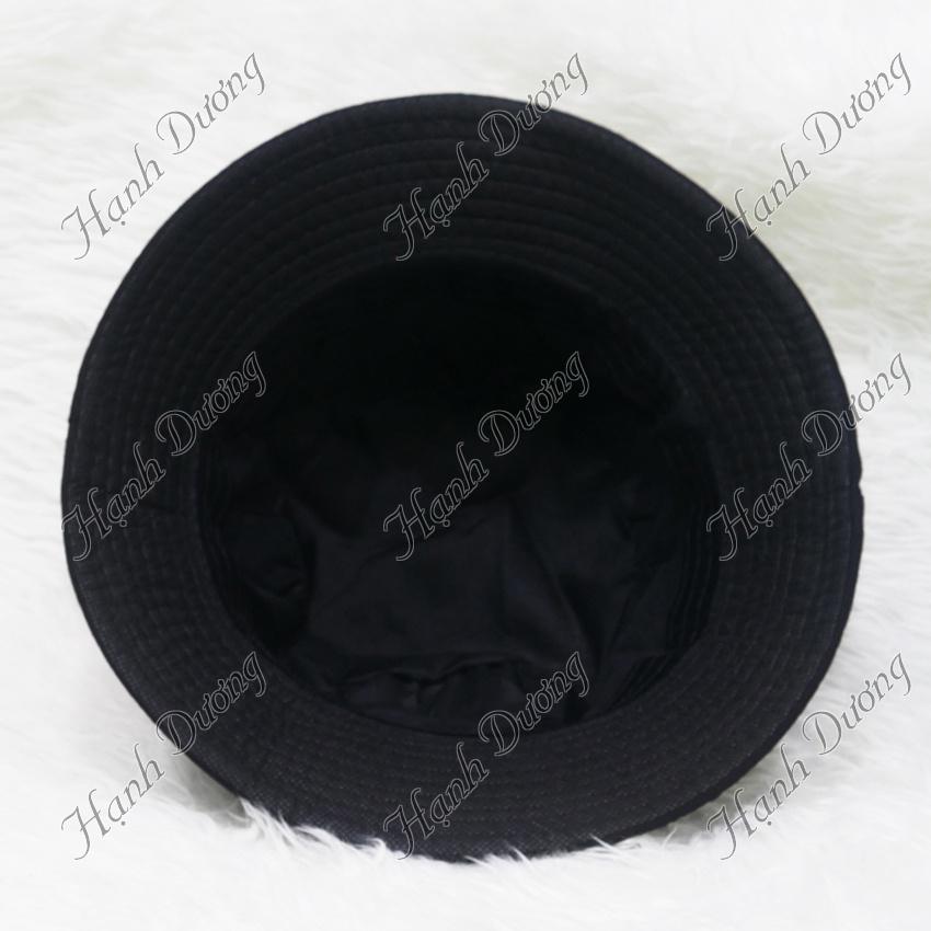 Nón bucket vành nhỏ thêu logo con báo vải cotton cao cấp thời trang phù hợp cho cả nam và nữ