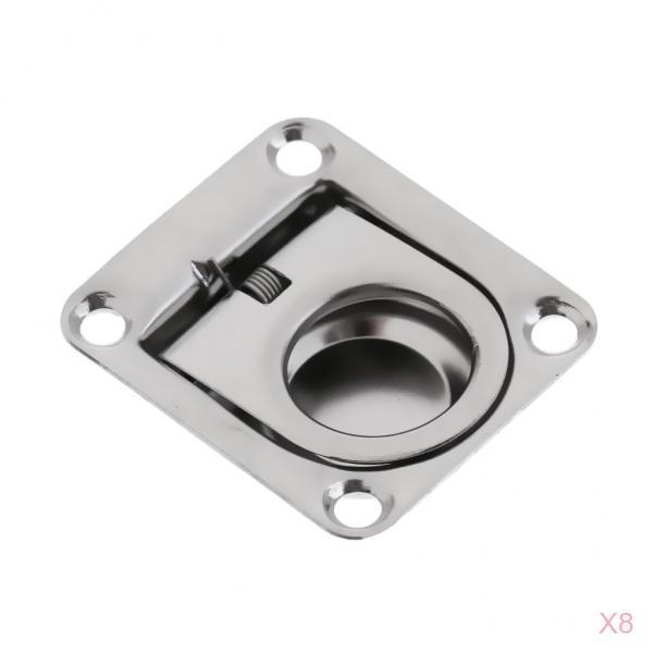 8x Stainless Steel Flush Lift Pull for Latch for Boat Marine