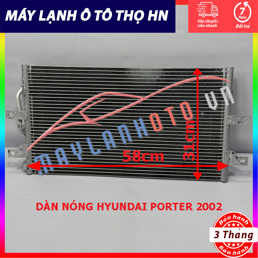 Dàn  nóng Hyundai 1,25T Porter 2002 Hàng xịn Hàn Quốc