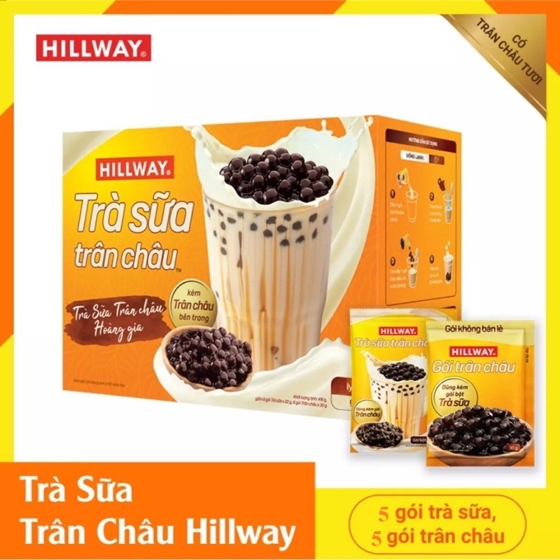 Trà sữa trân châu Hillway Hộp 260G