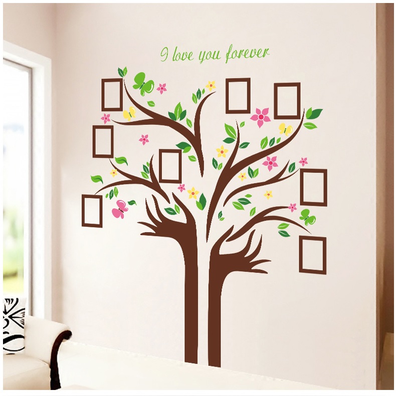 Decal dán tường treo ảnh 14 Amyshop (172 x145 cm)