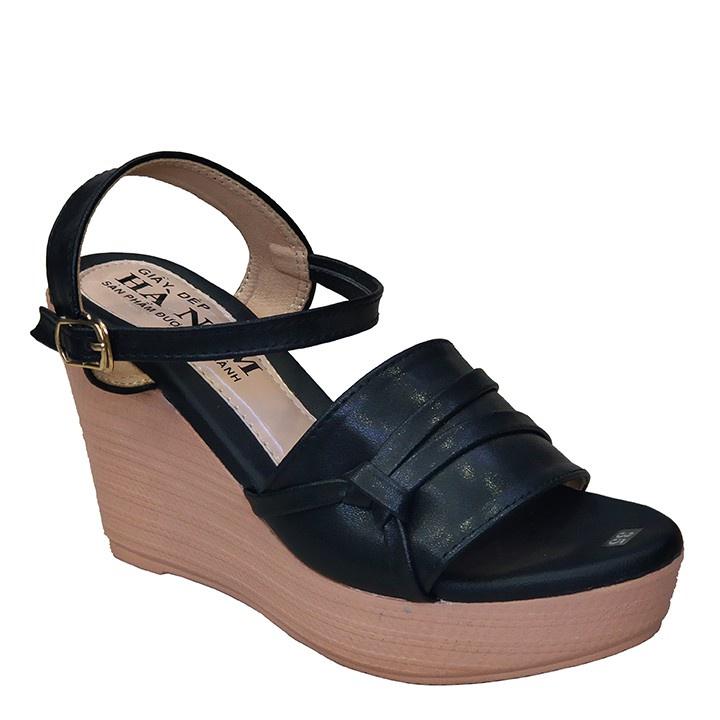 Giày Sandal Nữ Đế Xuồng TiTi ĐÔ Cao Cấp 9cm DNU2062d