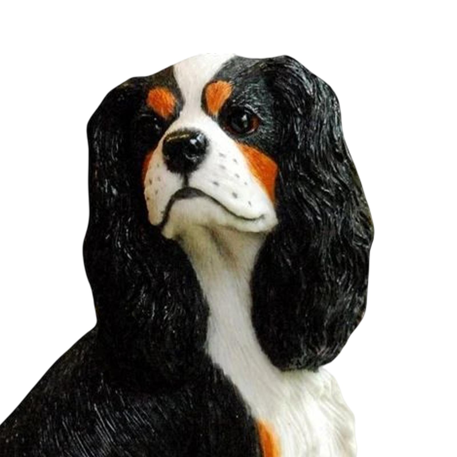 Adorable  Dog Statue Figurine for Park Patio