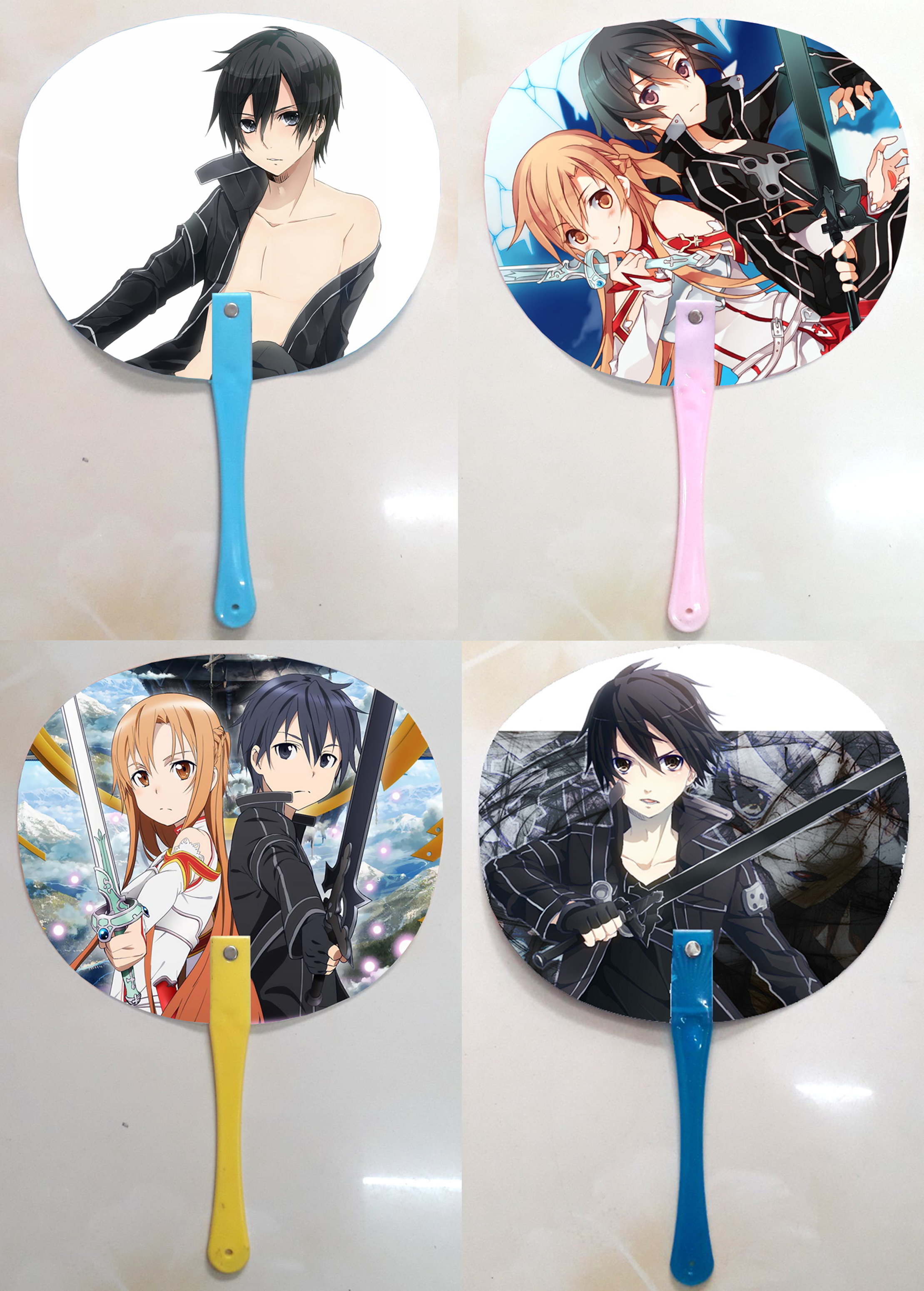 Qụat cầm tay in ảnh 2 mặt khác nhau Sword Art Online