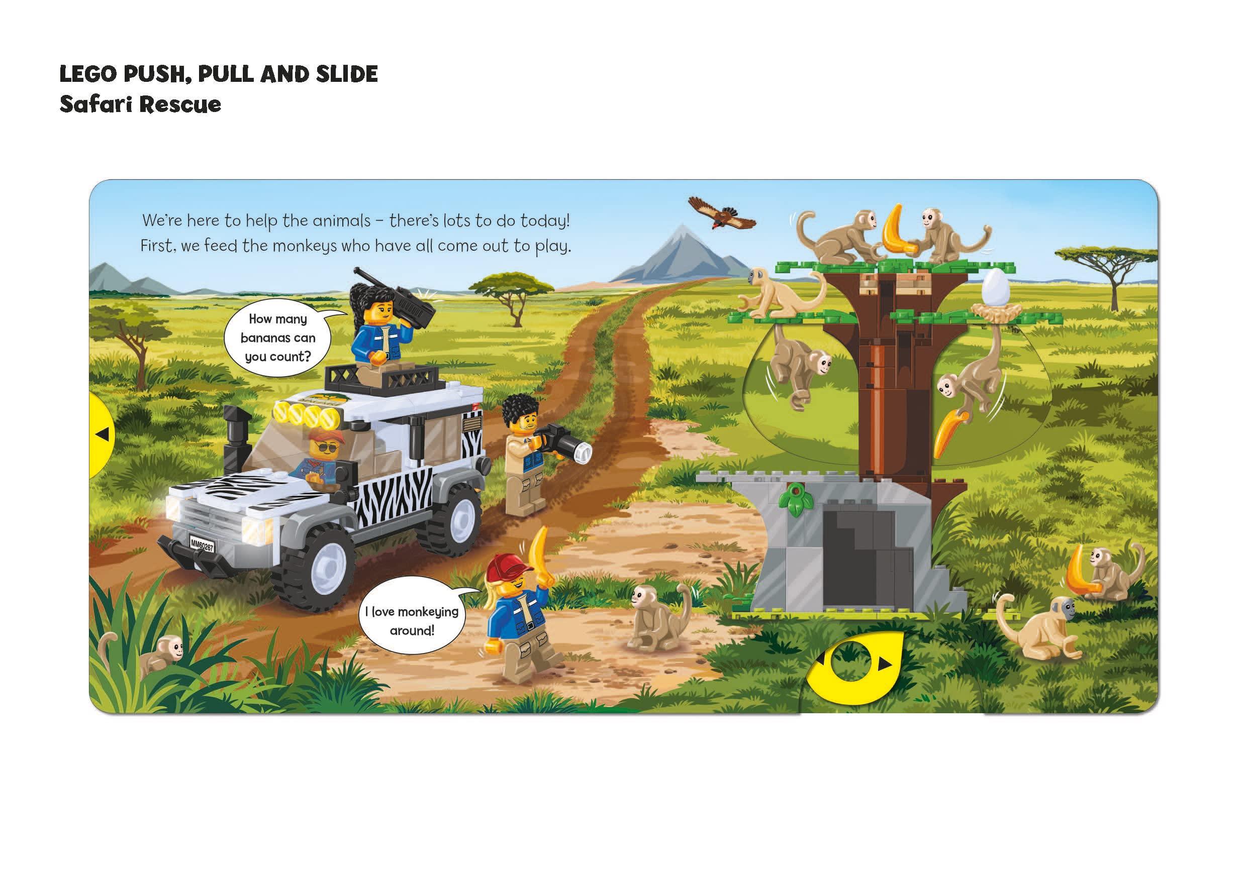 LEGO City. Safari Rescue: A Push, Pull And Slide Book