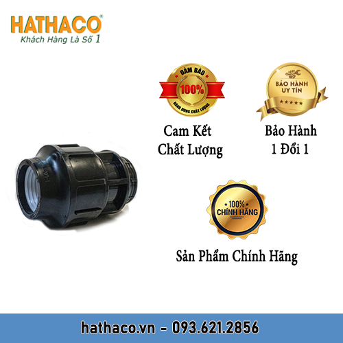 Măng Sông 90 Ren Trong 90 (ren 3&quot;) HATHACO Nối Ống HDPE