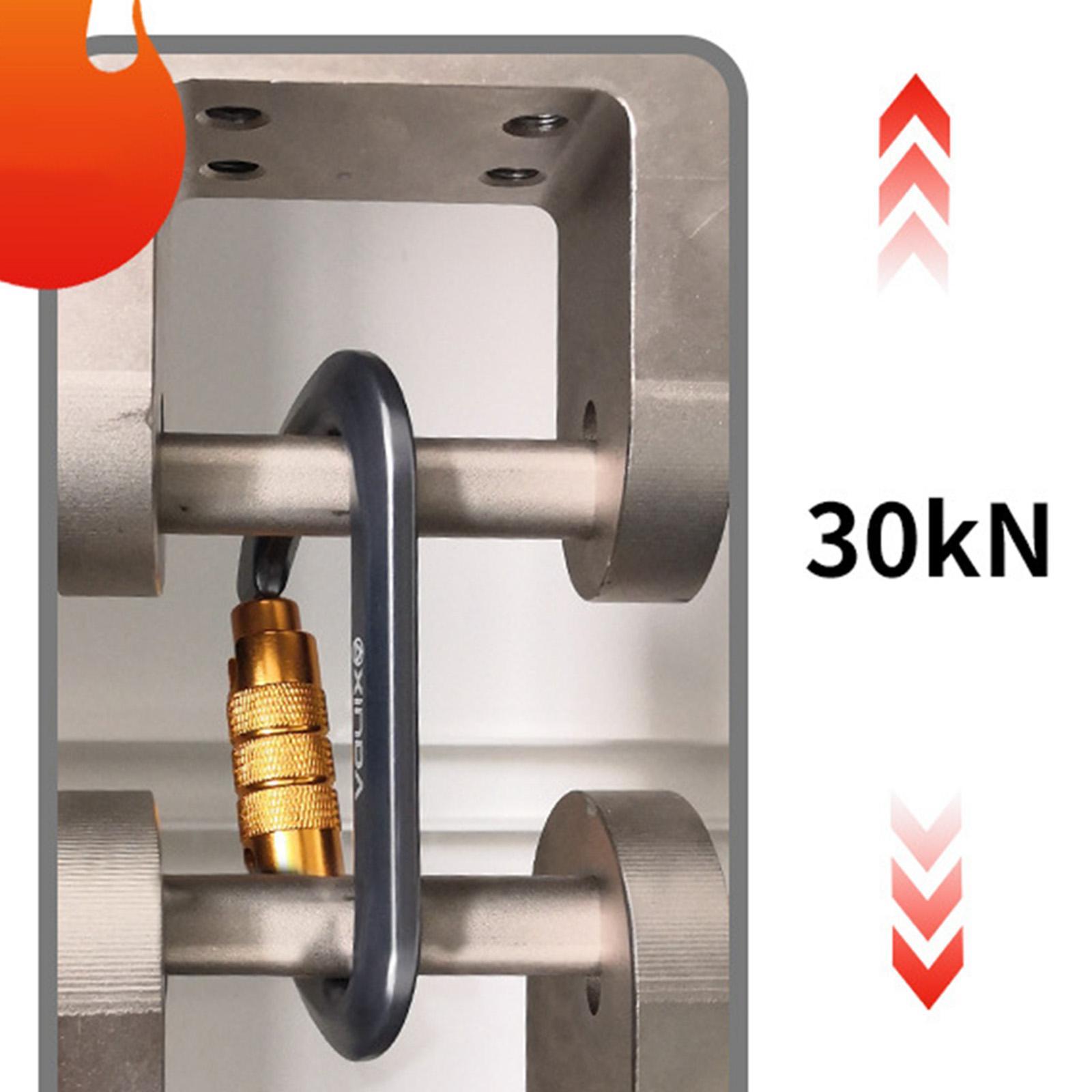 Climbing Carabiner Clip Sturdy for Camping Hammock Rappelling Mountaineering