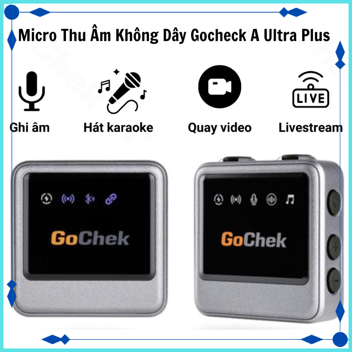 Micro thu âm không dây Sothing Gocheck A Ultra Plus tích hợp sử dụng đa thiết bị, đa chức năng- Hàng chính hãng