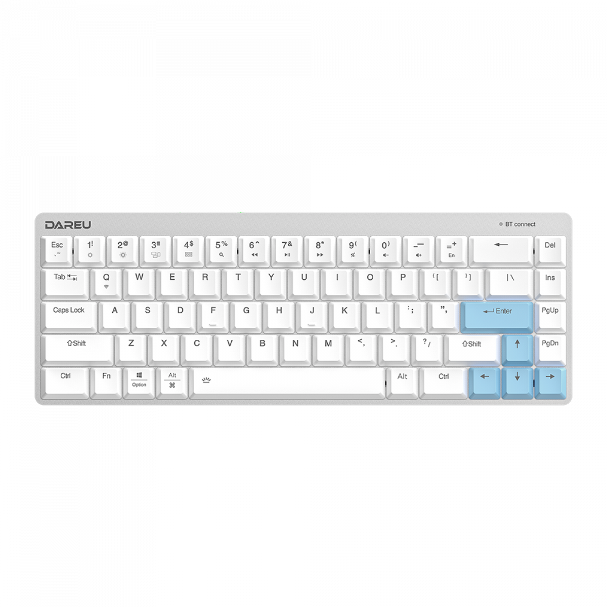 Bàn phím cơ không dây DAREU EK868 WHITE 68KEY D-KAILH Switch - Hàng Chính Hãng