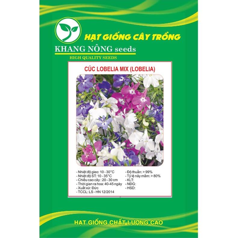 Hạt giống hoa Cúc Lobelia MIX MÀU KNS3506 - Gói 50 hạt