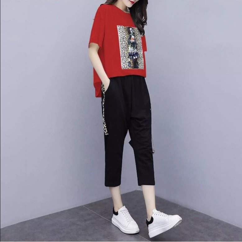 Đồ bộ mặc nhà quần lửng áo phông thời trang