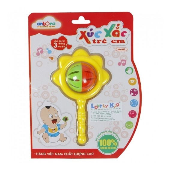 Xúc xắc trẻ em Antona chùy / trống (màu ngẫu nhiên)