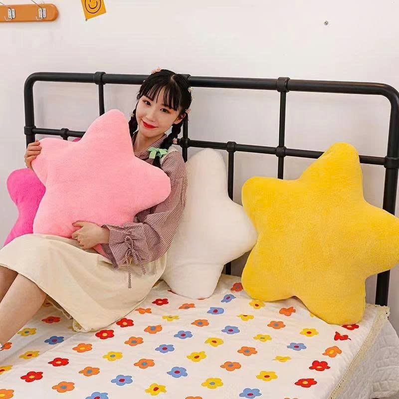 Gối ôm hình ngôi sao may mắn Lucky Star siêu mềm mịn (30cm---&gt;60cm) Thú bông ngôi sao cute êm ái, an toàn cho trẻ nhỏ