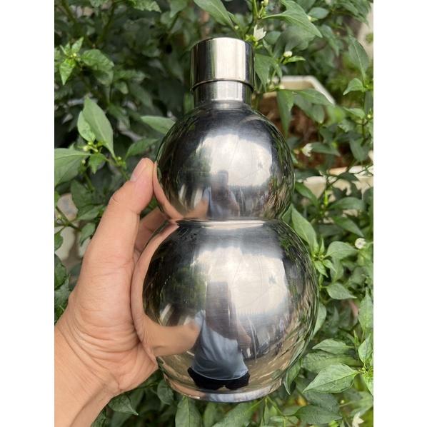 Bình tông hồ lô 1Lít Inox 304 hàng cao cấp