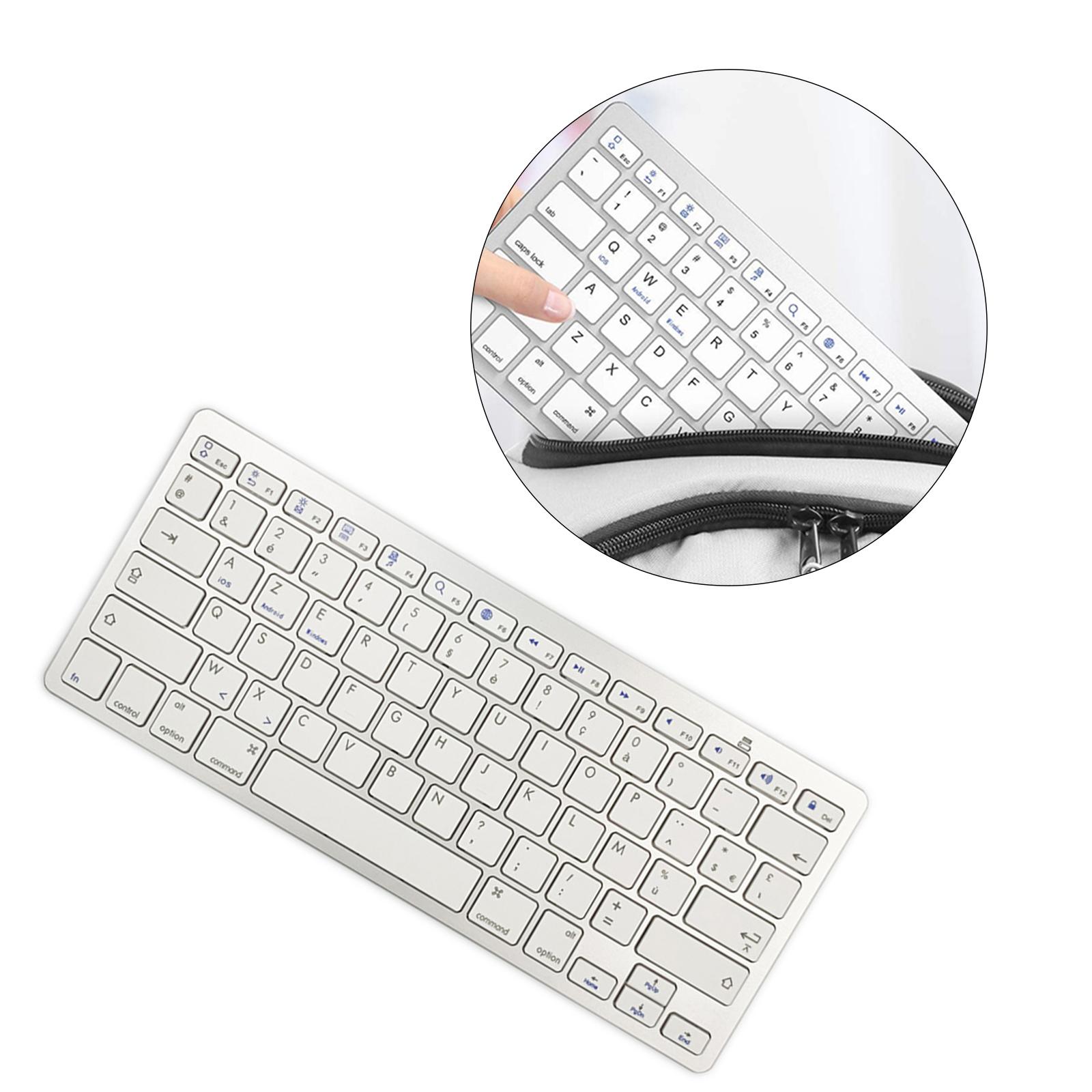 78 Keys Wireless German Bluetooth Keyboard for IOS/Android/Windows Desktop