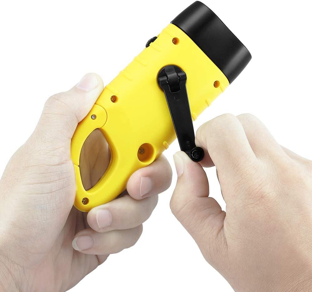 Đèn pin cầm tay LED sinh tồn có thể sạc lại bằng năng lượng mặt trời cho thể thao ngoài trời