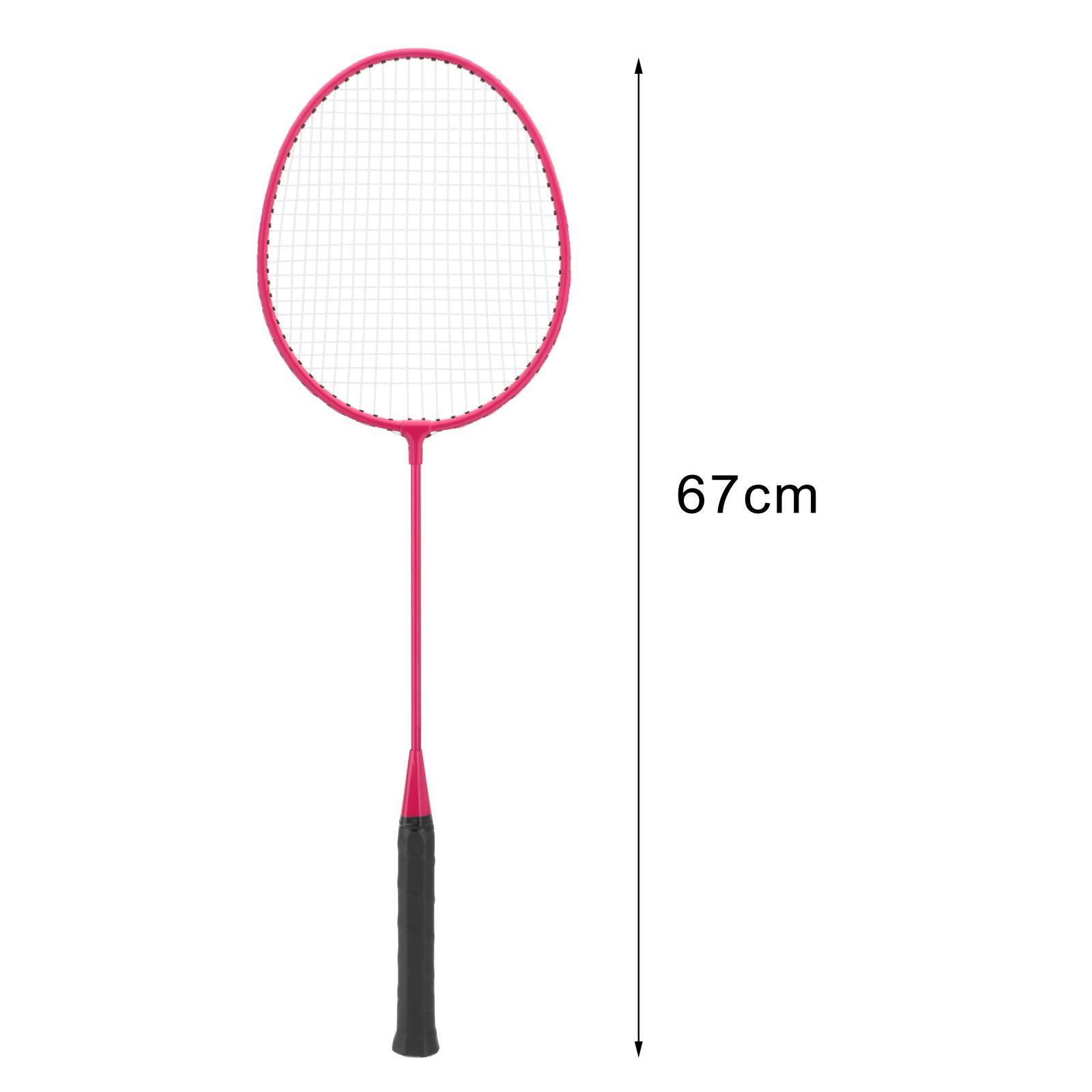 2x Badminton Rackets Badminton Shuttlecock Tennis Racquet with 3 Nylon Balls Badminton Racquets for Beginners Beach Lawn Playing Kids Adults