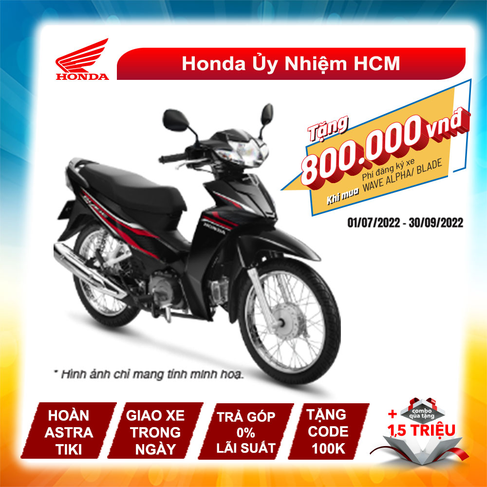 Xe Số Honda Blade 110cc Tem Mới - Phanh Đĩa, Vành Nan