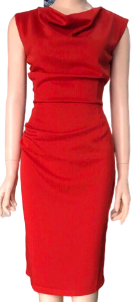 Đầm ôm đỏ cổ đổ ( dưới 60kg ) MAI017