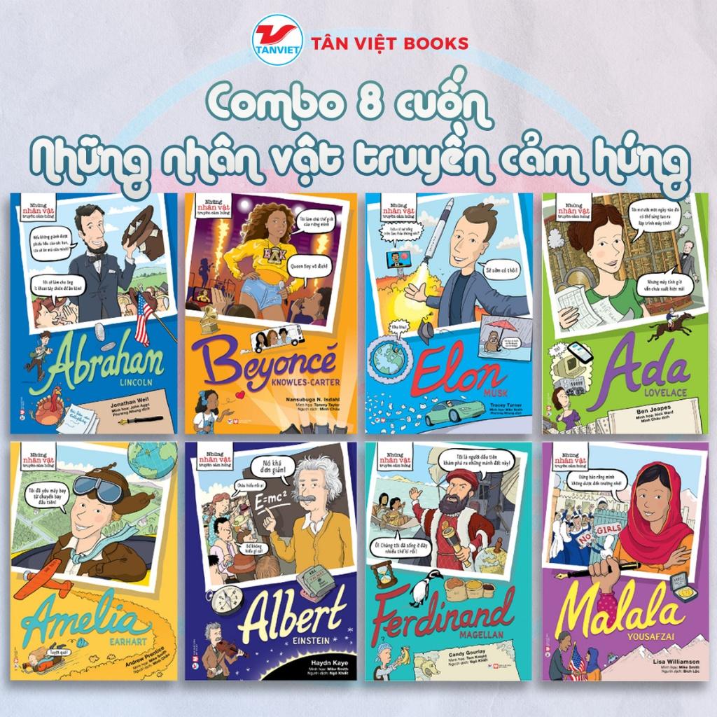 Combo 8 cuốn bộ sách Những Nhân Vật Truyền Cảm Hứng Bản Quyền
