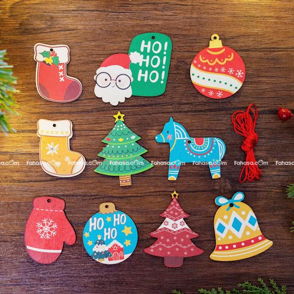 Dây Hình Gỗ Trang Trí Giáng Sinh - Bách Mộc - Set 2