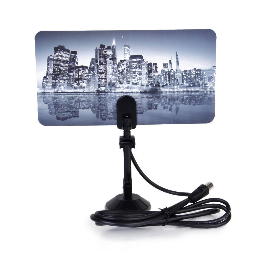 Digital TV Antenna 35dBi TV DTV HD Signal Flat Indoor Antenna 360 ° - City