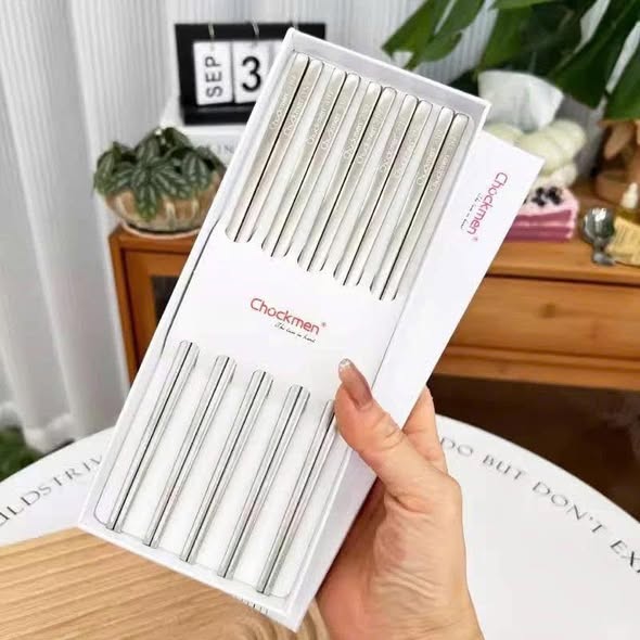 Hộp 5 đôi đũa vân đầu đũa Chockmen CKM JYCS5P hàng chính hãng