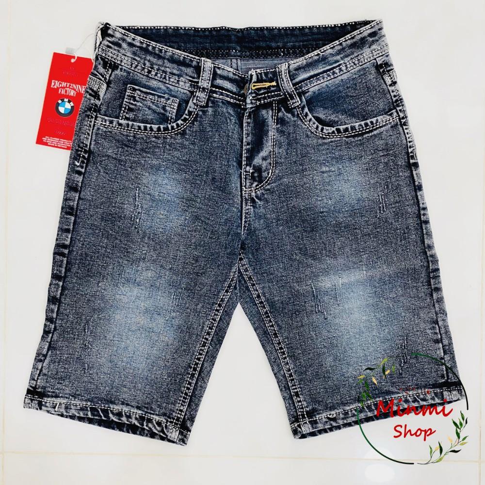 Quần Short Jean Nam Xuất Khẩu Quần Sọt Rin Jean Nam