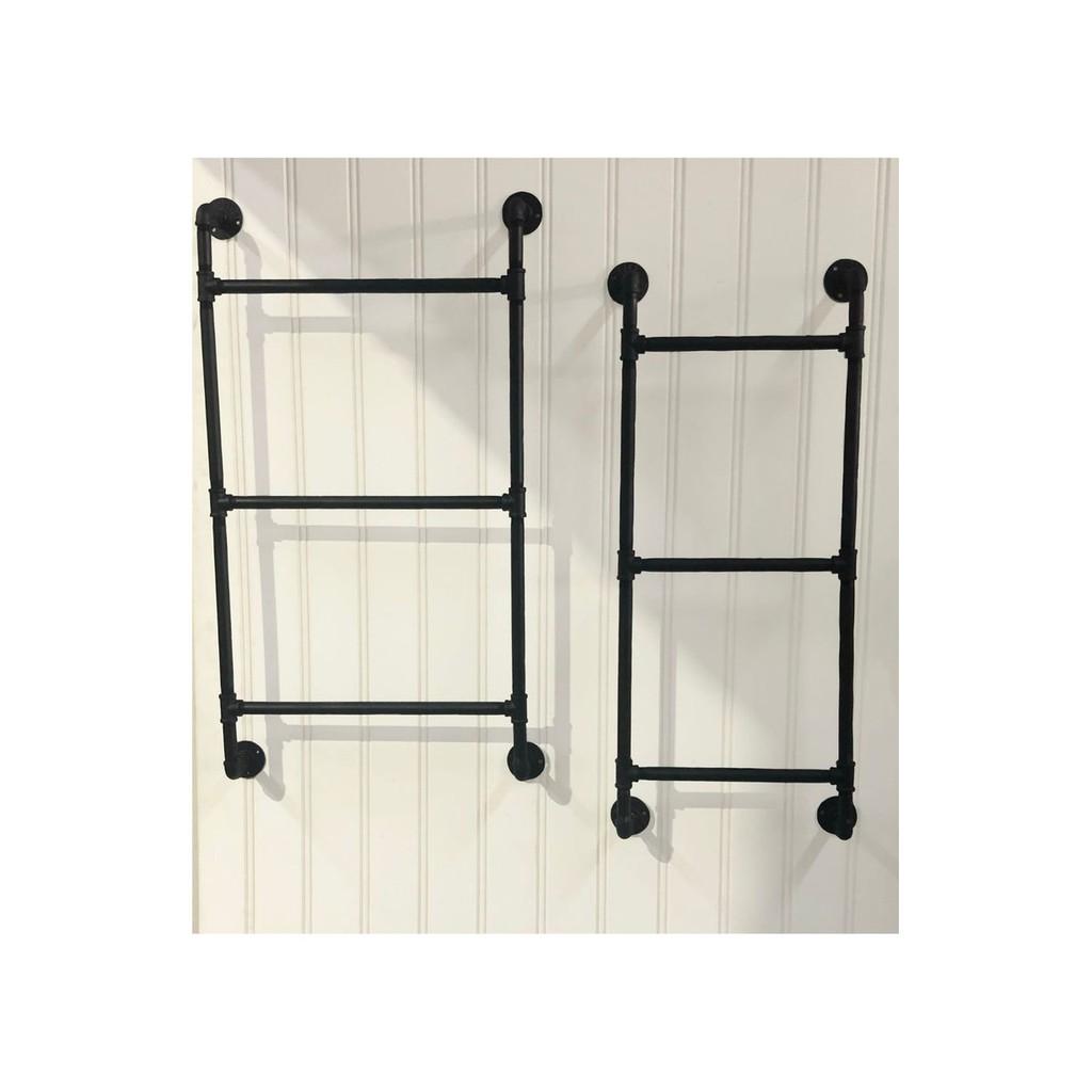 Bộ kệ ống nước treo tường, thang ống nước treo tường để khăn tắm tran trí phòng tắm, nhà vệ vinh khách sạn