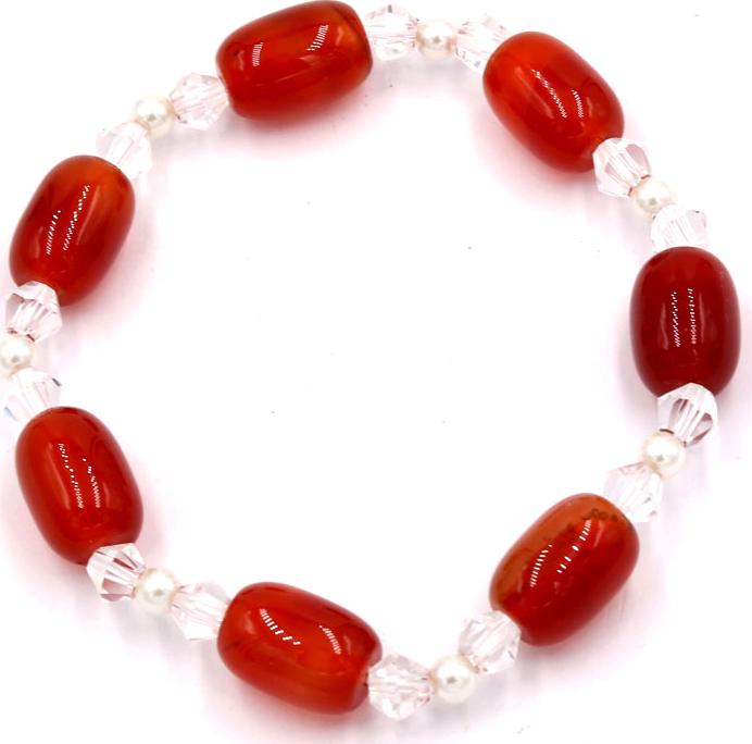 Chuỗi tay đá thạch anh đỏ FSOT14