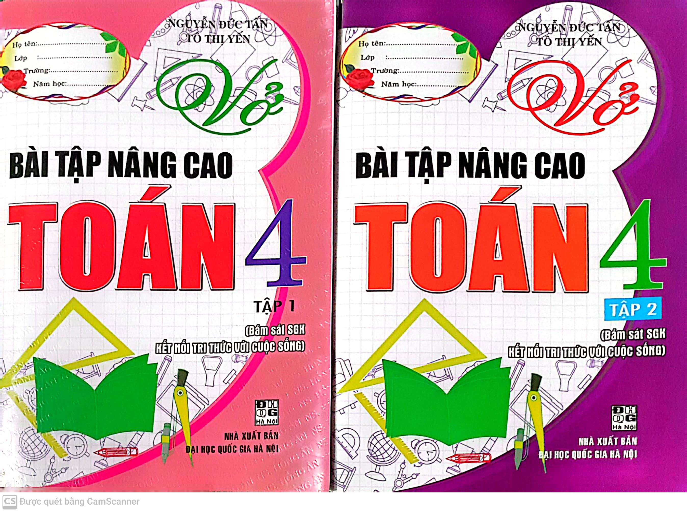 Sách - Combo Vở Bài Tập Nâng Cao Toán Lớp 4 (Bám Sát SGK Kết Nối Tri Thức Với Cuộc Sống -Bộ 2 Cuốn)