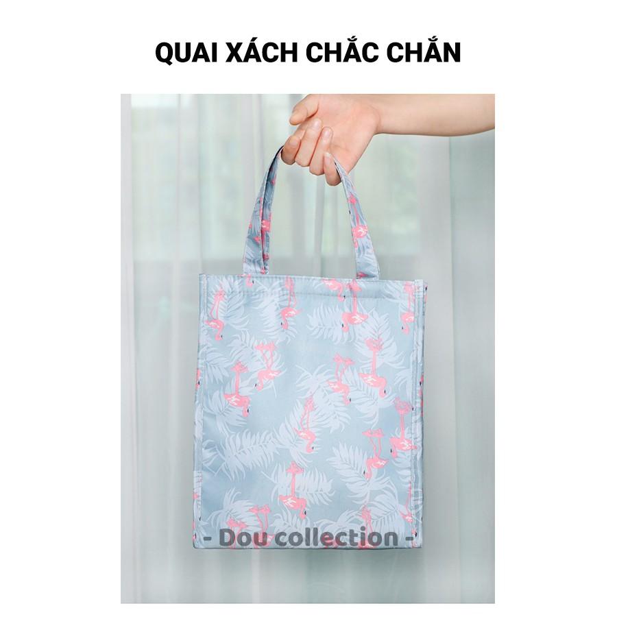 Túi Giữ Nhiệt Đựng Cơm Trưa Chống Thấm Cao Cấp Dáng Đứng Vải Oxford 600D 25x19x29cm Lunch Bag - Mã TG011