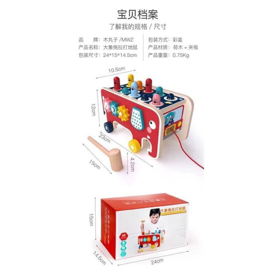 Bộ đồ chơi đập chuột xe bus mẫu mới 2021 -MonacoStore