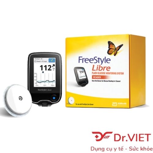 Cảm biến và đầu đọc máy đo đường huyết không chích máu Freestyle Libre Abbott