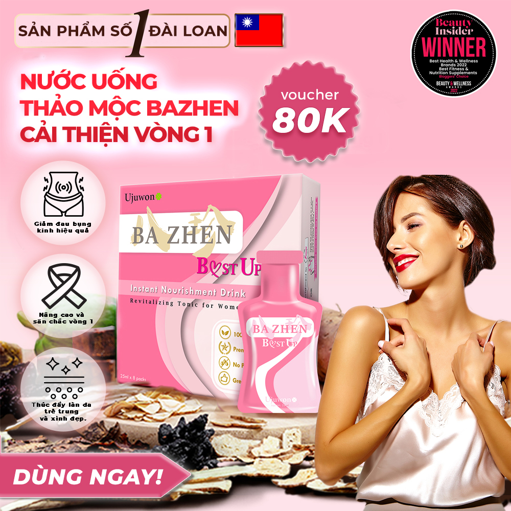 Nước Uống Thảo Mộc Giảm Đau Bụng Kinh Hiệu Quả, Tăng Kích Cỡ Vòng 1, Thon Gọn Sắc Vóc Ba Zhen Ujuwon Bust Up