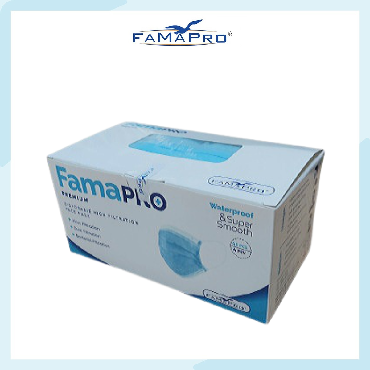 Khẩu trang y tế cao cấp 4 lớp kháng khuẩn Famapro Premium