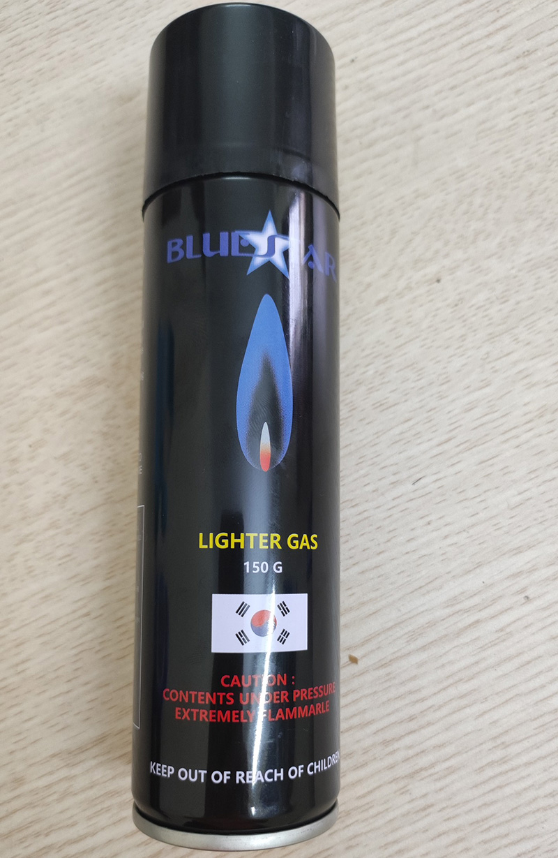 Bình Gas Bơm Bật Lửa Blue Star Chuyên Dụng Tặng Kèm 5 Đầu Bơm - Loại 150g