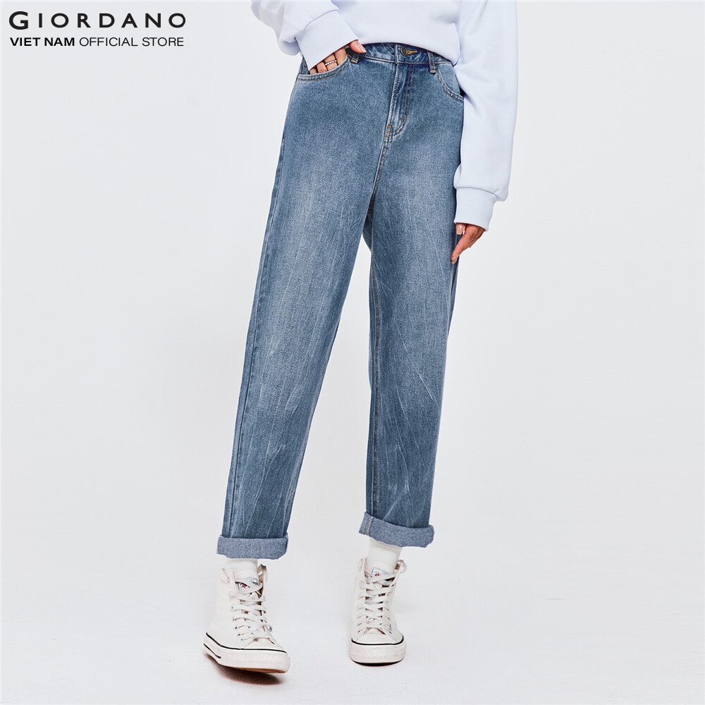 Quần Jeans Dài Ống Suông Nữ Giordano 05410015