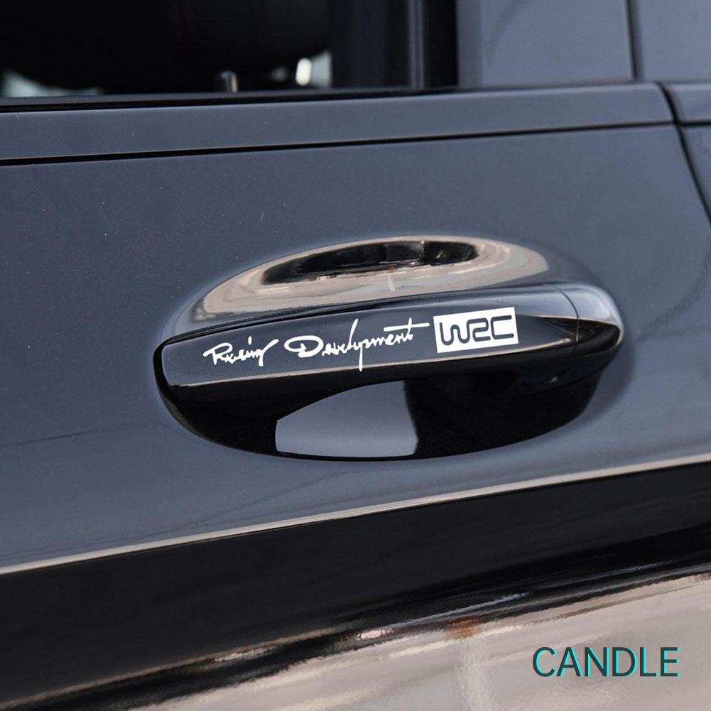 Bộ 4 Decal Dán Trang Trí Tay Nắm Cửa Xe Ô Tô