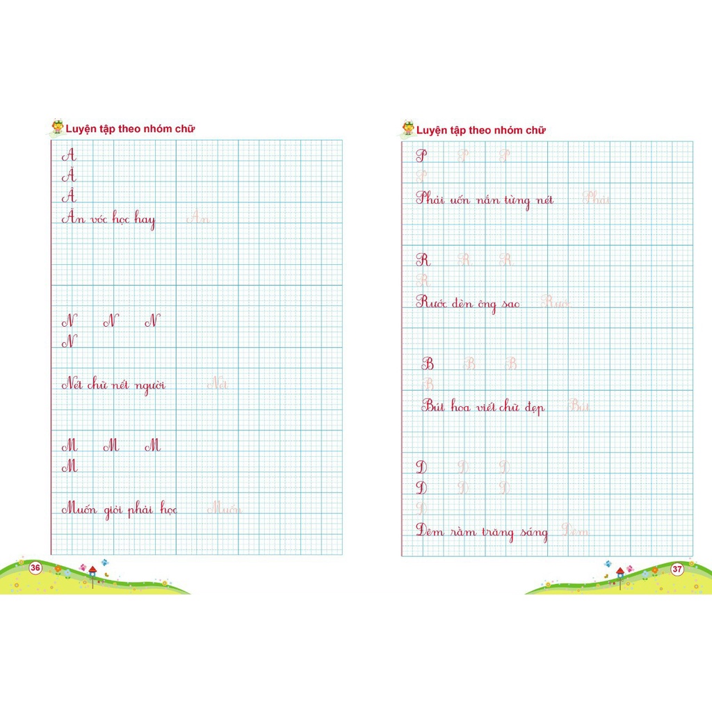 Sách - Tập viết chữ hoa cỡ nhỏ theo nhóm