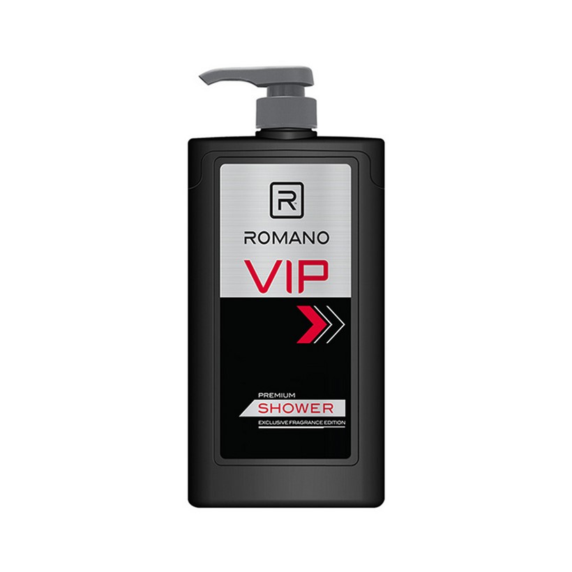 Combo Romano: Sữa tắm VIP 650gr + Dầu gội VIP 650gr + Xịt ngăn mùi toàn thân VIP 150ml