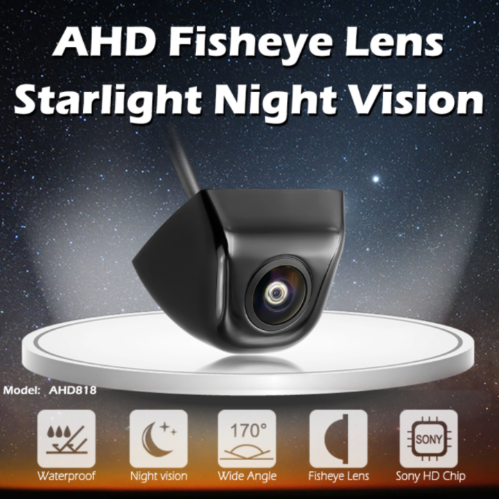 Camera lùi AHD 1080P độ nét cao dùng cho màn hình ô tô tích hợp cổng AV - Công nghệ cảm biến quang học, chip xử lý cực nét