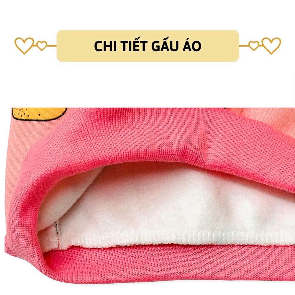 Bộ nỉ cho bé trai bé gái LYBABY bộ nỉ bông cho bé mềm mịn họa tiết BDT06