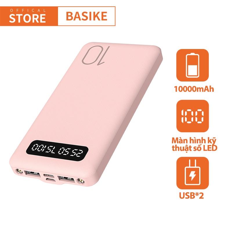 Sạc dự phòng BASIKE PT69P 10000mAh có thể mang lên máy bay màn hình kỹ thuật số LED-Hàng chính hãng