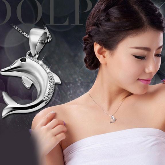 Dây chuyền cá heo bạc 925 mẫu mới