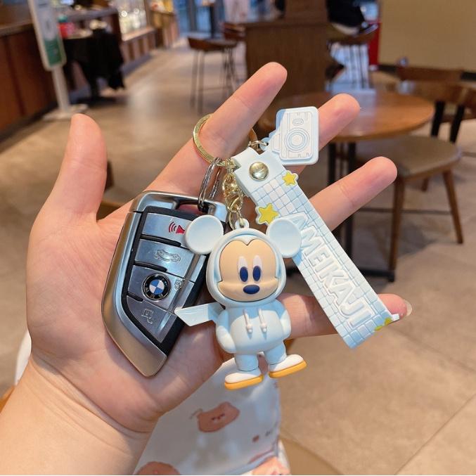 Mô hình Móc khóa hoạt hình Disney chuột Mickey - chìa ô tô xe máy quà lưu niệm