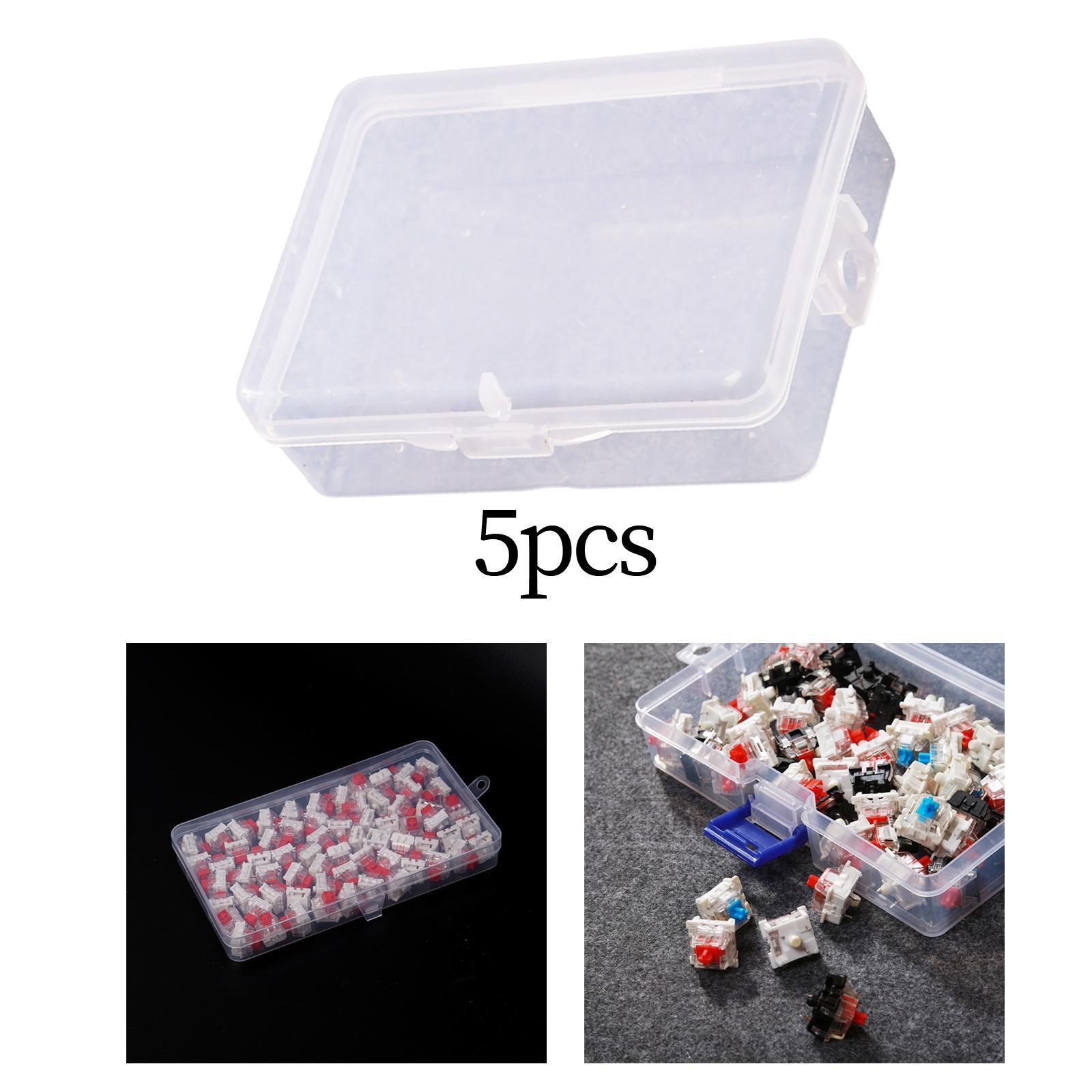 5Pcs Mechanical Keyboard Switch Storage Box Stackable for Keyboard DIY