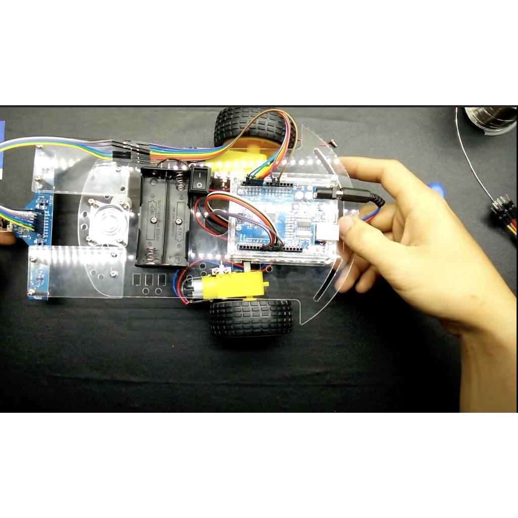 Bộ xe robot dò line arduino