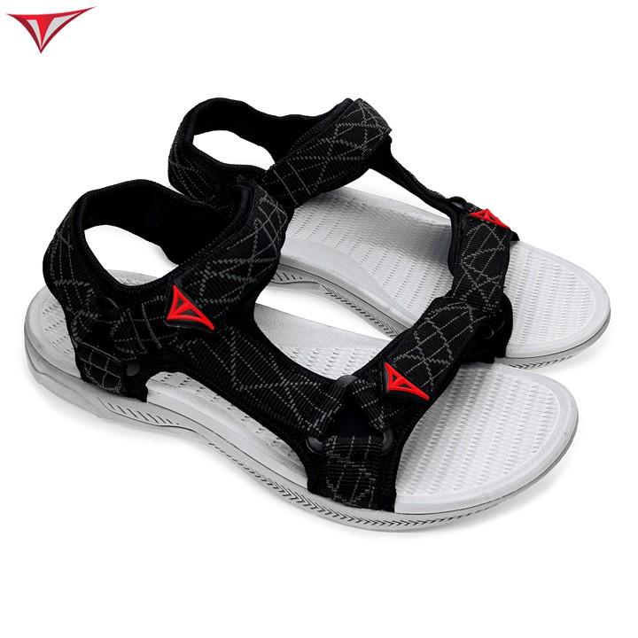 Giày Sandal Thời Trang Nam Việt Thủy Quai Chéo Đen - VT05