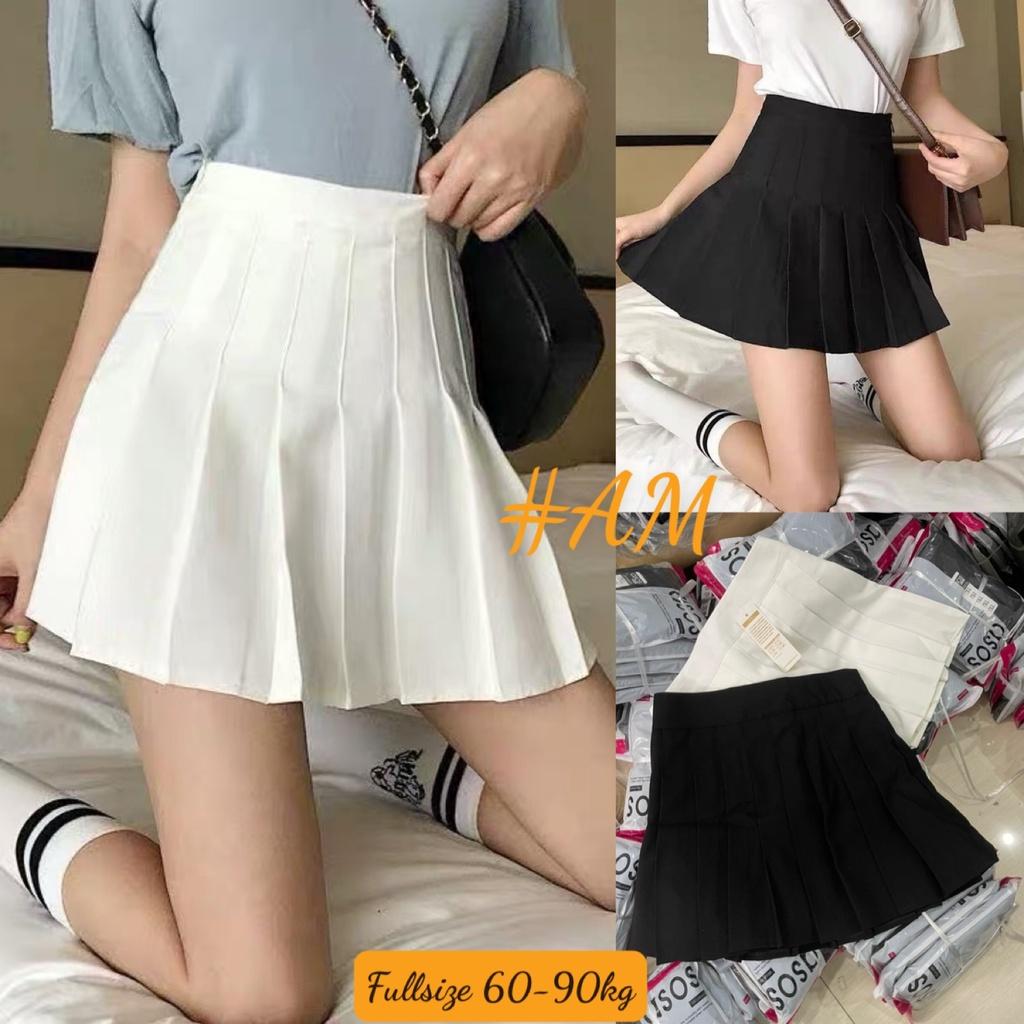 Chân váy xếp li bigsize có quần trong ( hàng bán shop 55-90kg) MS1995